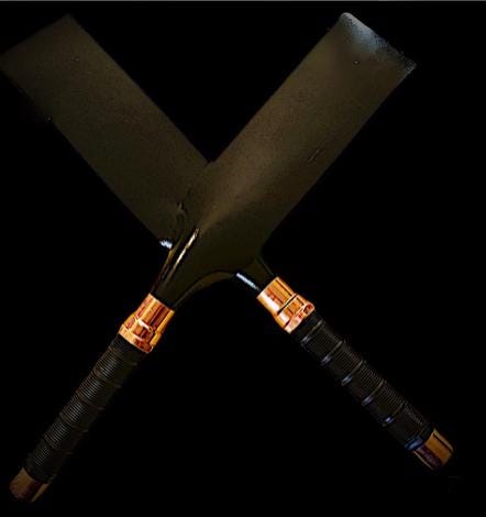 Flogger Spanking paddle flogger rubber Strap Paddle with copper metal accents - Flogger Hand Made BDSM Bondage Adult Toy