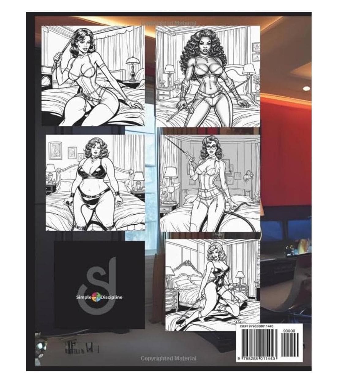 BDSM Coloring Book: Strong Women Illustrations, Signed Cover