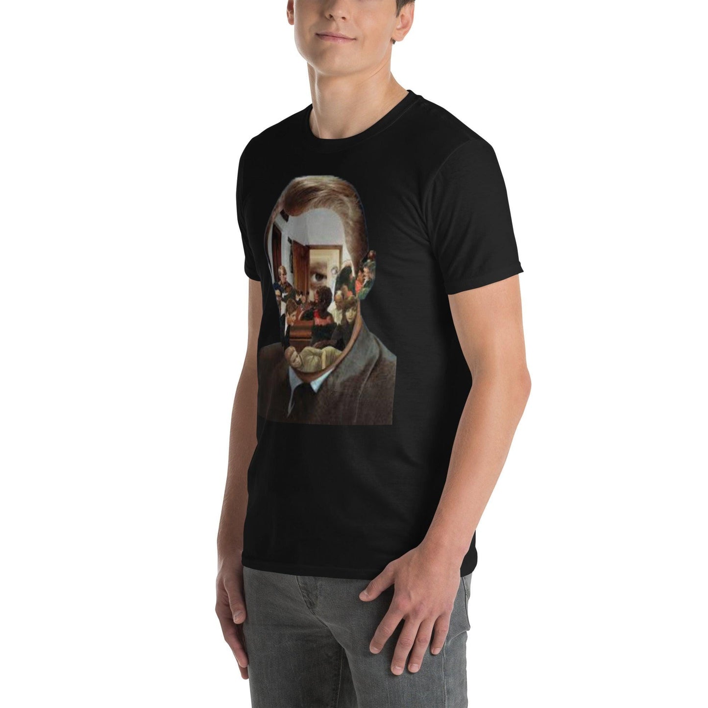 Surreal Custom Unisex T shirt Thought provoking Facing life Short-Sleeve Unisex T-Shirt