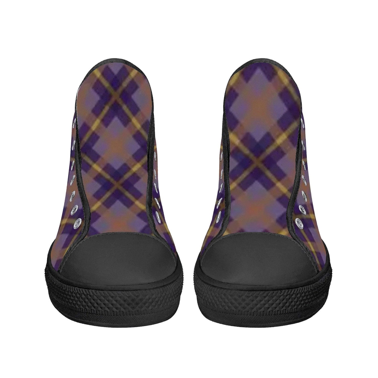 Custom Designed Men's High Top Canvas Shoes: Unique Patterns