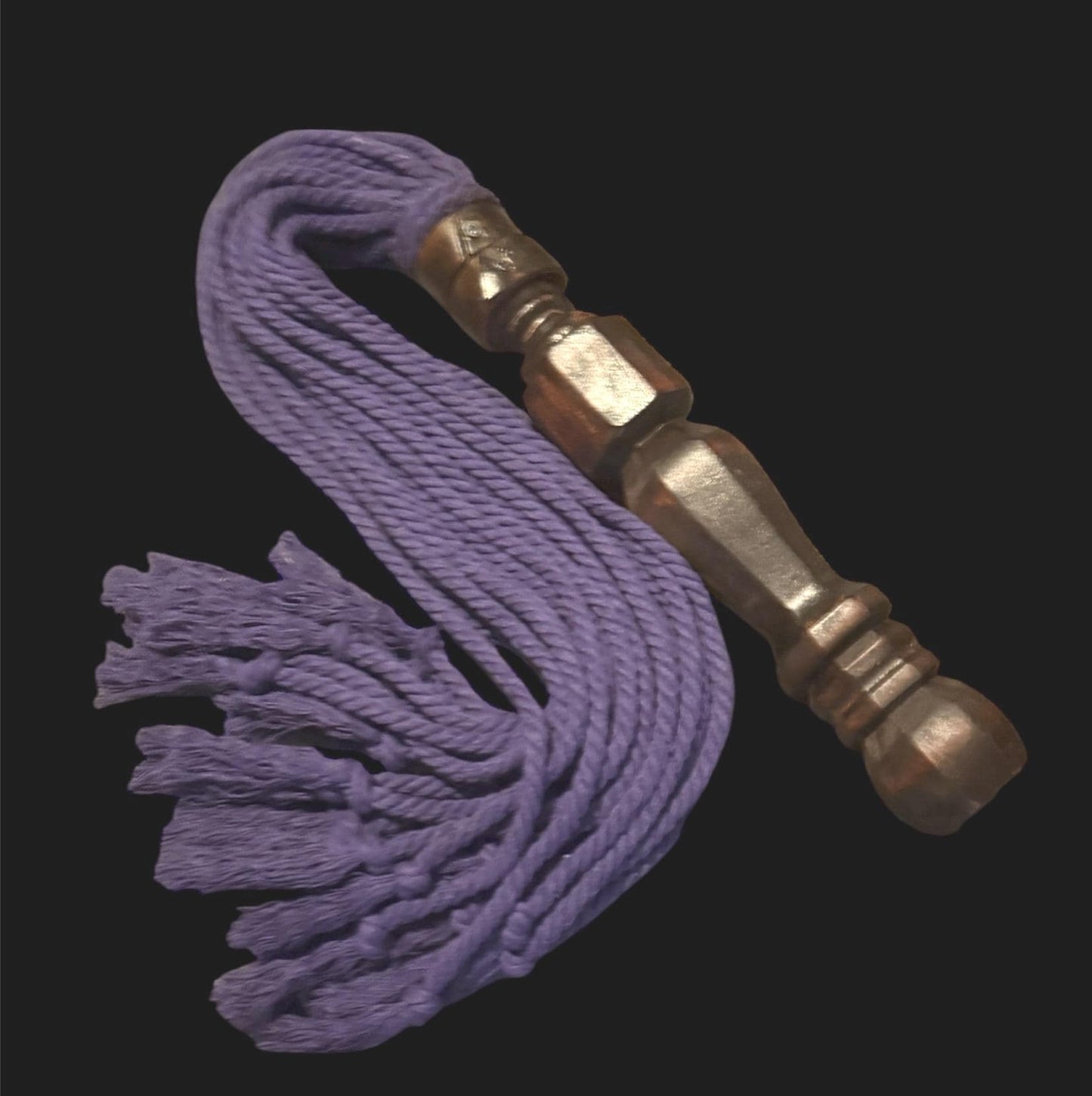 Handmade Soft Rope Flogger: turned wooden handle BDSM Teaser Tickler Adult Toy