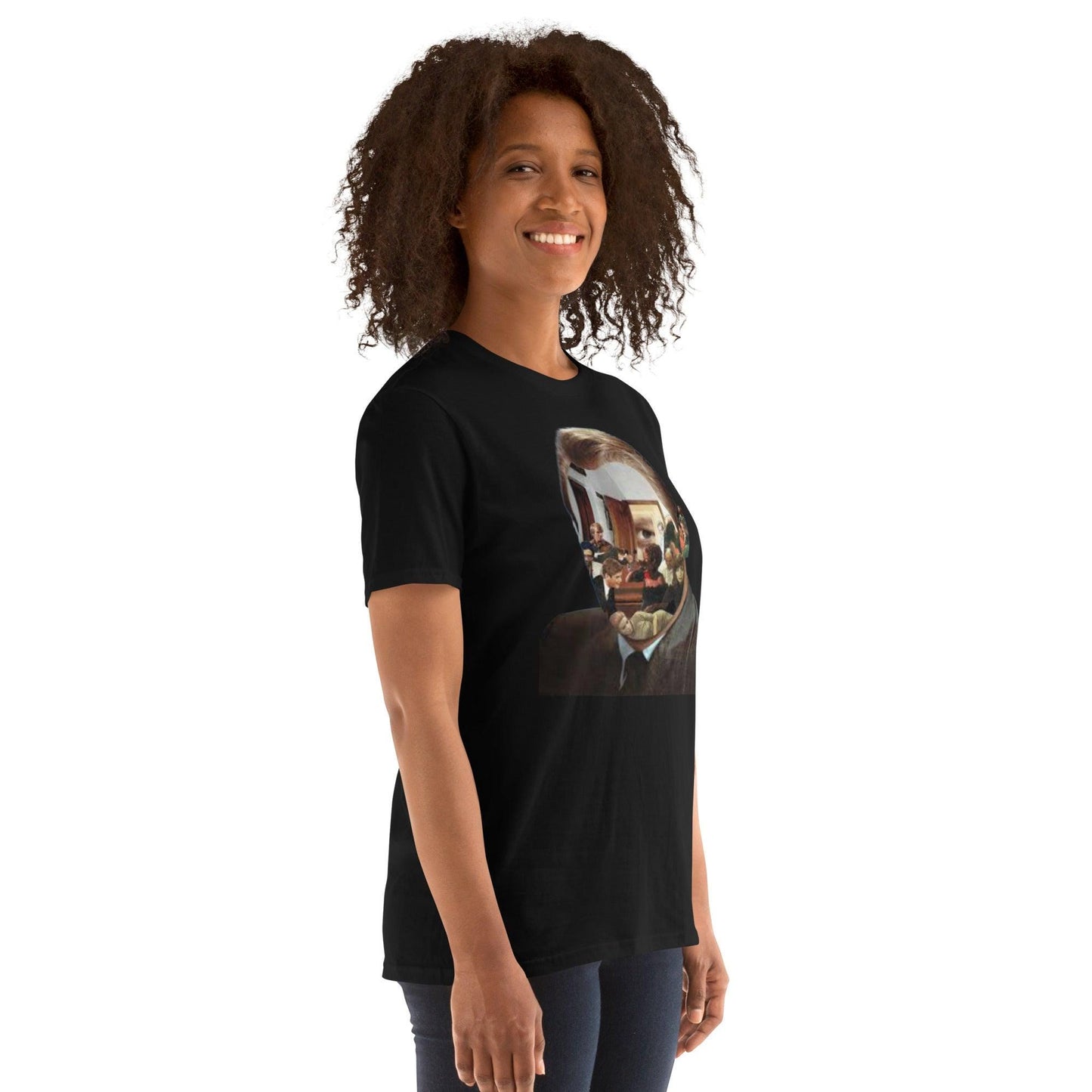 Surreal Custom Unisex T shirt Thought provoking Facing life Short-Sleeve Unisex T-Shirt
