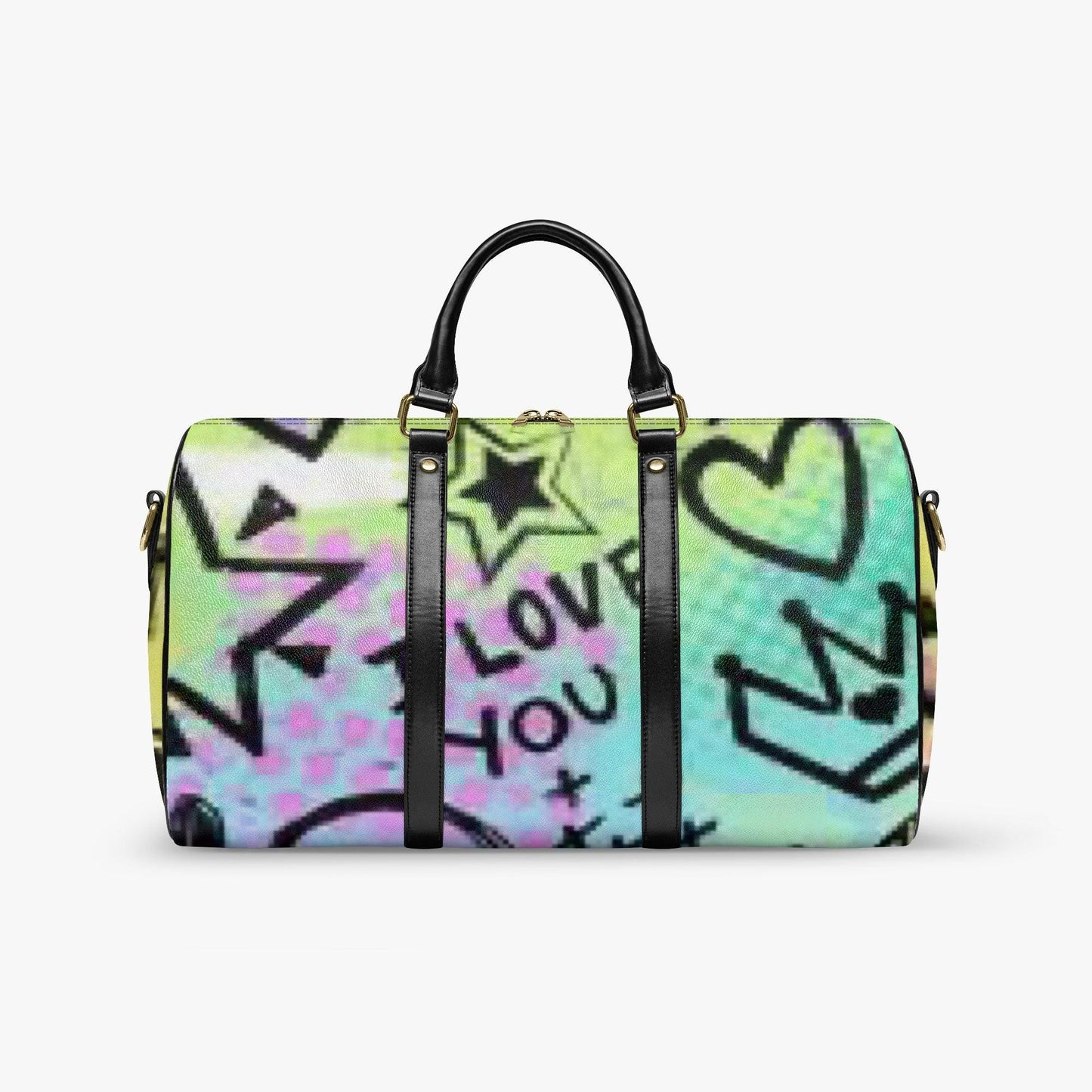 Custom Design Vegan Leather Duffle Bag: Eco Friendly Weekender