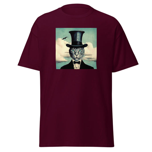 Surreal Cat in Hat T-Shirt: Custom Designed Unisex Tee