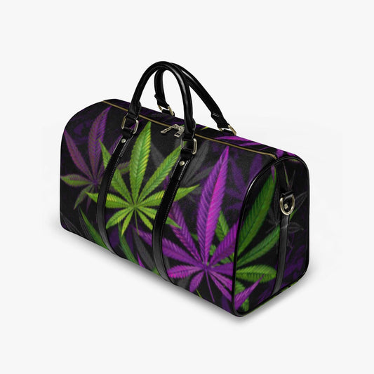 Custom Design Travel Duffle Bag: Vegan Leather Weekender