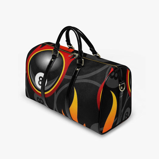 Eight Ball Vegan Leather Duffle Bag: Custom Design Weekender